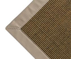 Sisal Tæppe manilla Tweed med kant i taupe 200x300 cm
